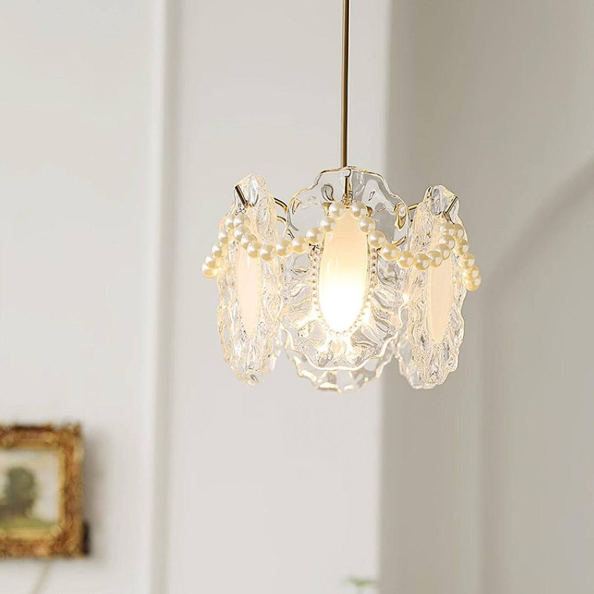 Elysia Glass Shade Pendant Light-Neutral Decor