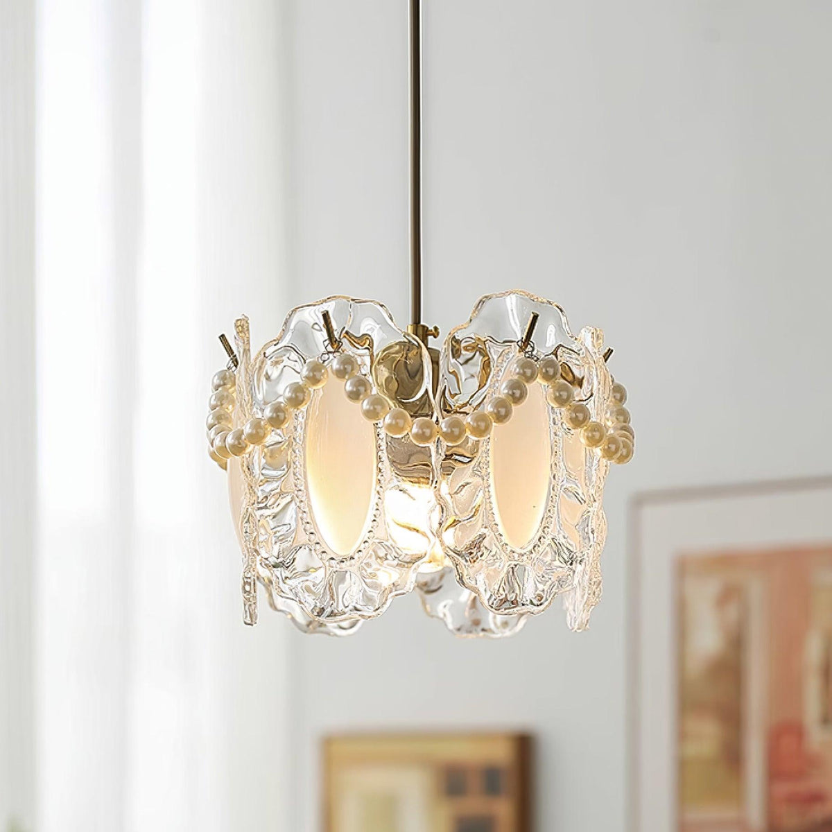 Elysia Glass Shade Pendant Light-Neutral Decor