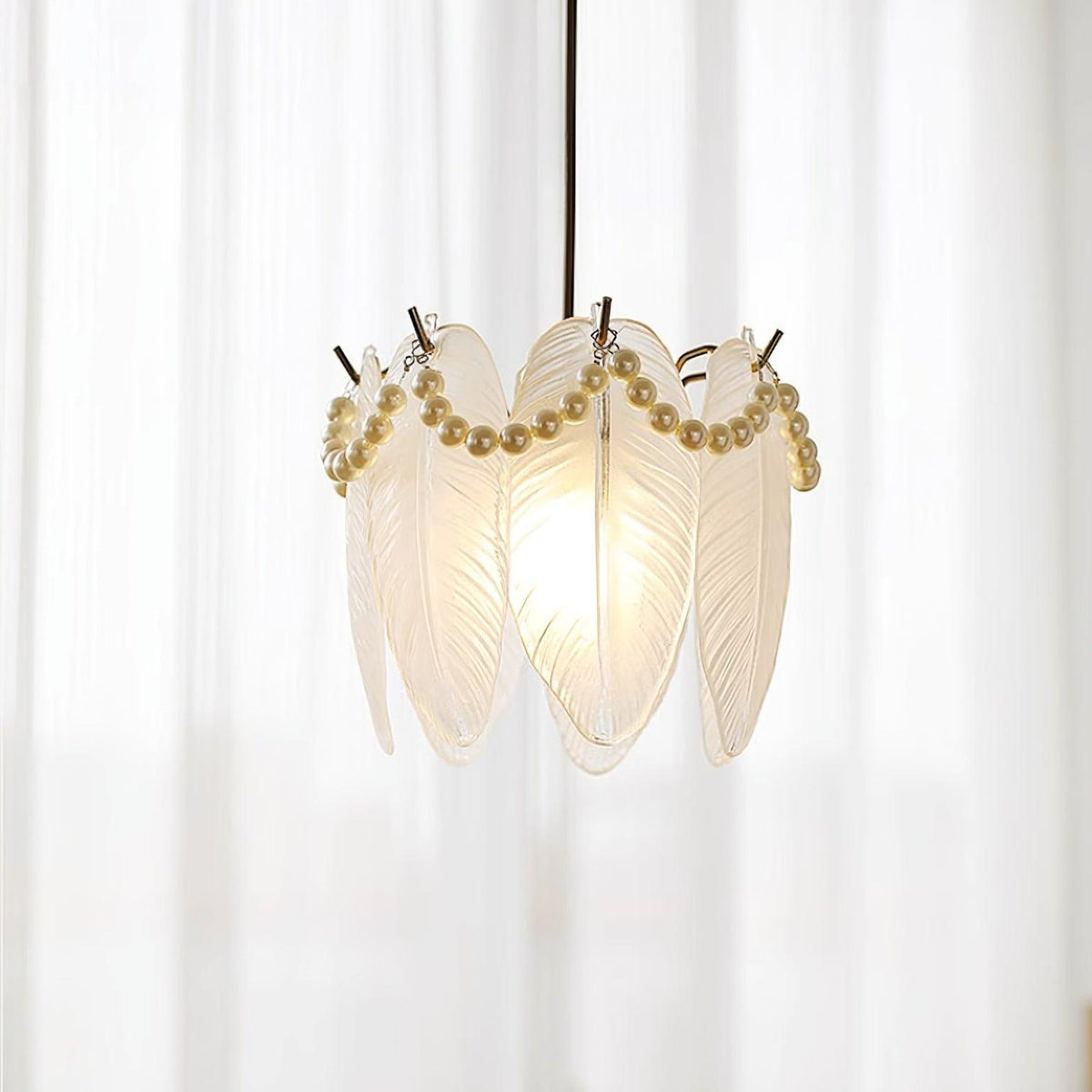 Elysia Glass Shade Pendant Light-Neutral Decor