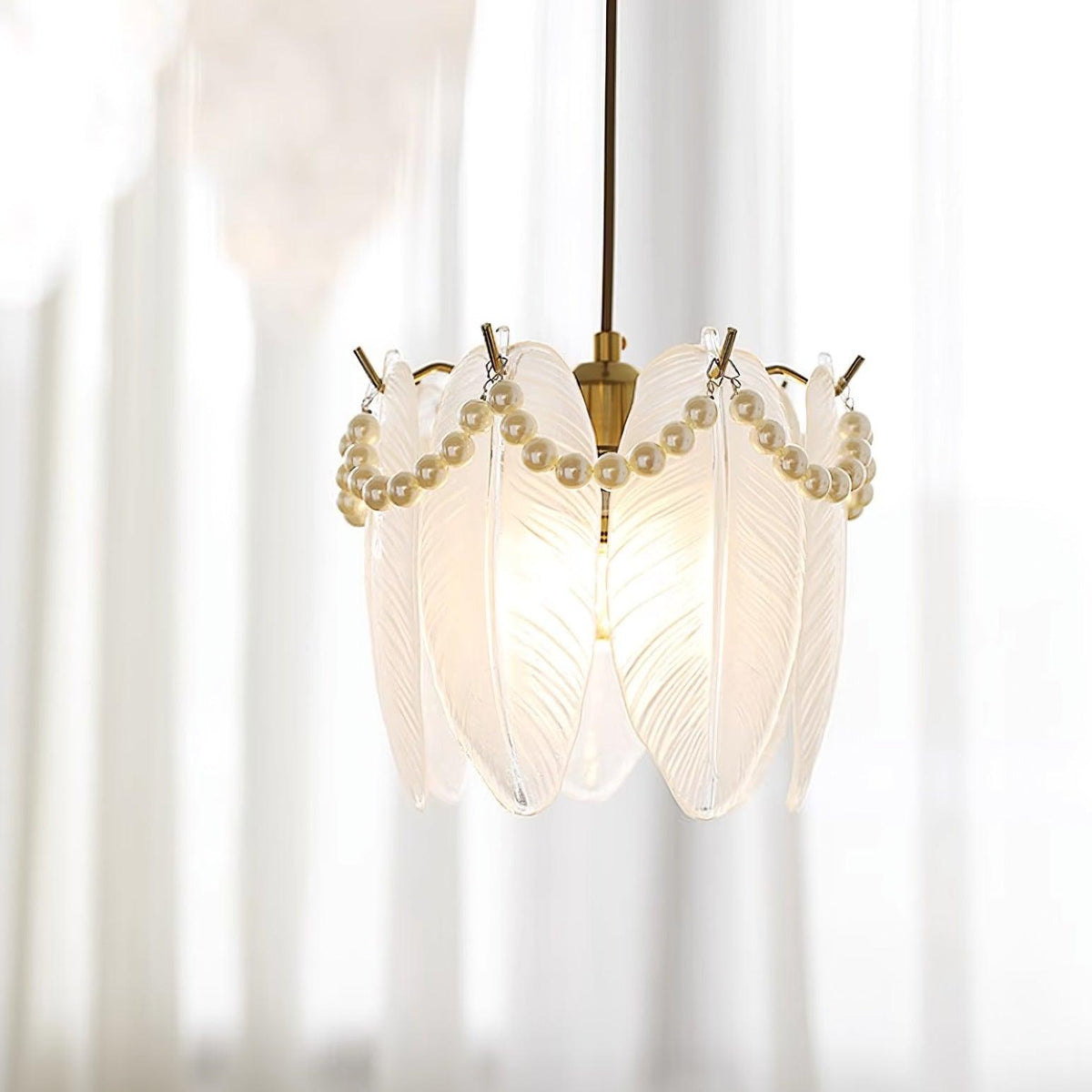 Elysia Glass Shade Pendant Light-Neutral Decor