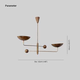 Stella Lustre Sculptural Industriel