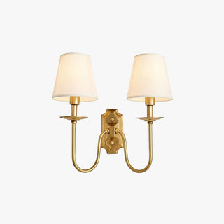Chloe Applique Murale Vintage avec Abat-Jours en Tissu