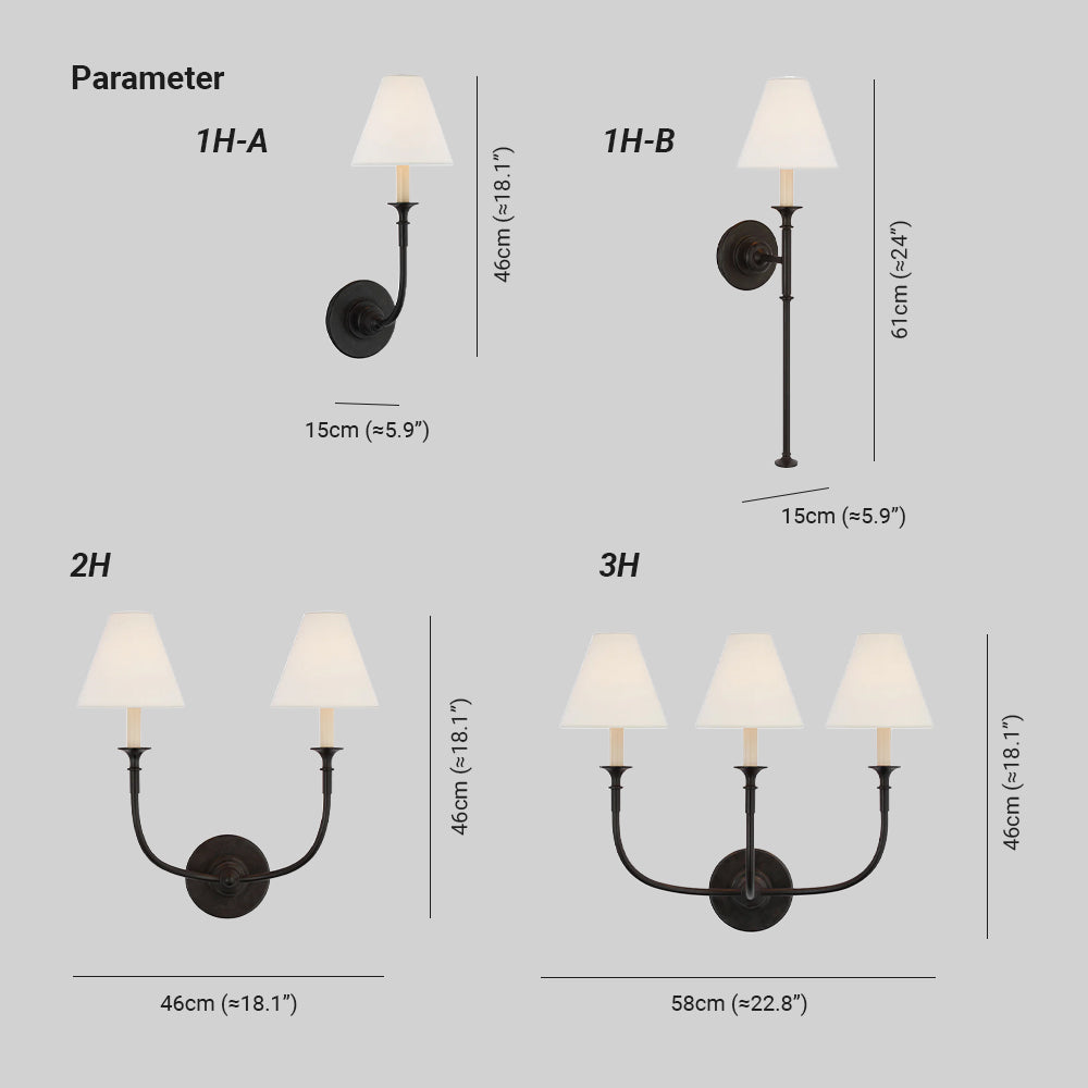 Vivienne Applique Murale en Tissu