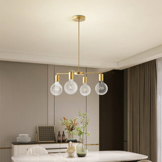 Valentina Moderne LED Métal Verre Lustre Chambre à Coucher