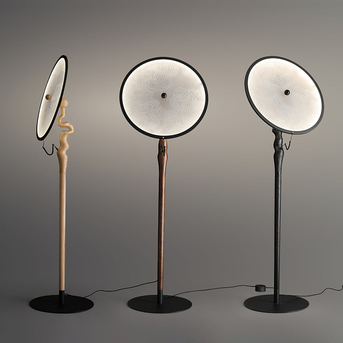 Evliriel Lampadaire Artistique en Bois