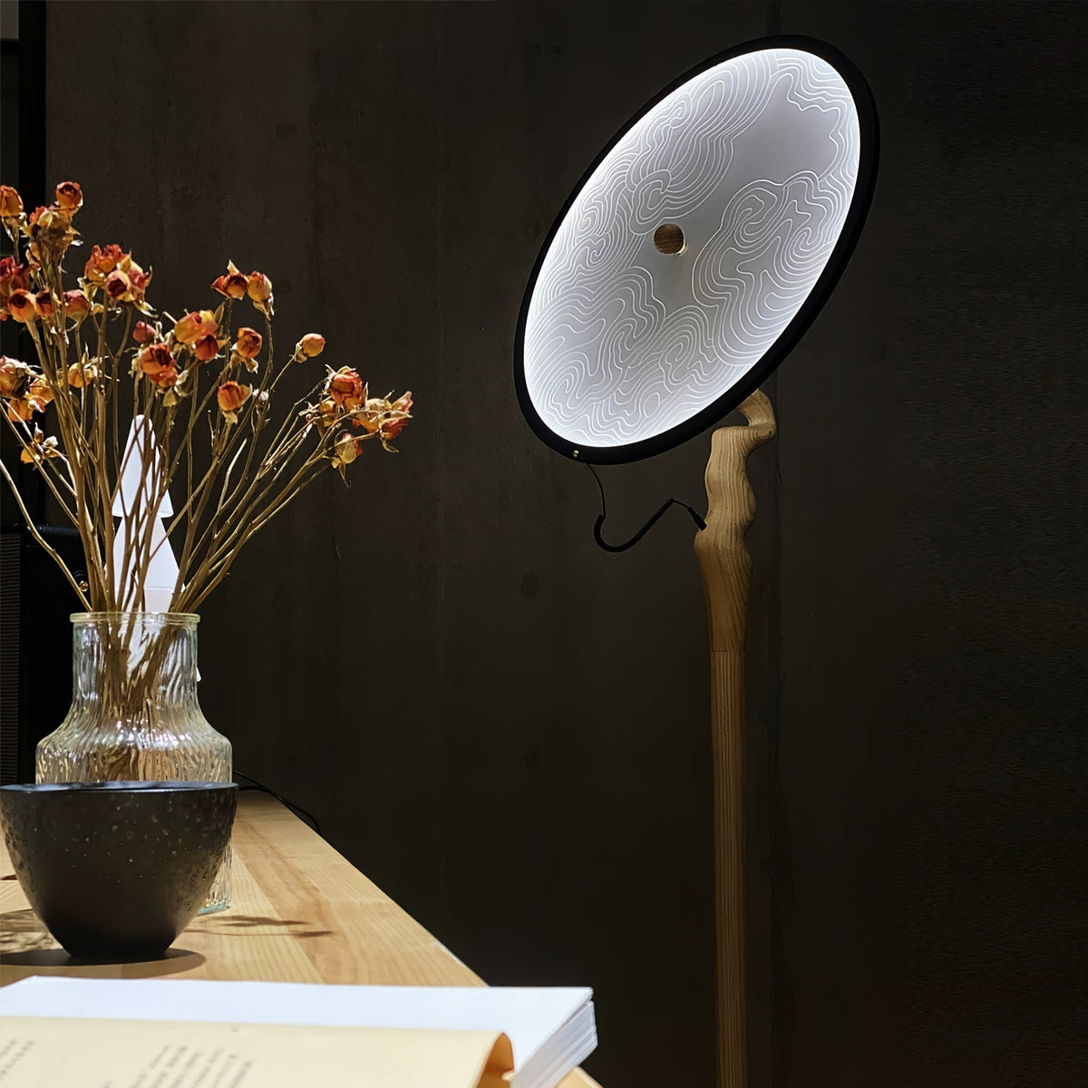 Evliriel Lampadaire Artistique en Bois