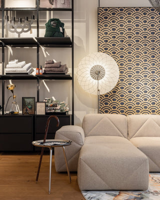 Radiant Floral Floor Lamp-Neutral Decor