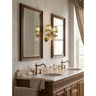 Renelise Applique murale double en cristal