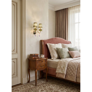 Renelise Applique murale double en cristal