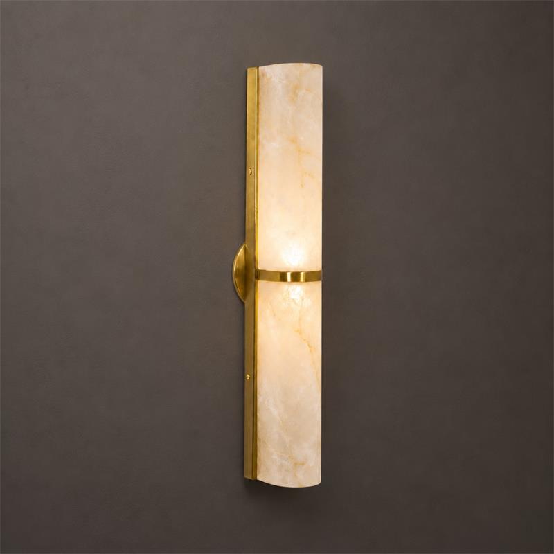 Viraenella Applique murale cylindrique en albâtre