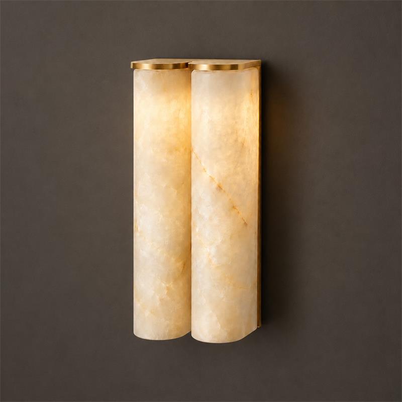 Viraenella Applique murale cylindrique en albâtre