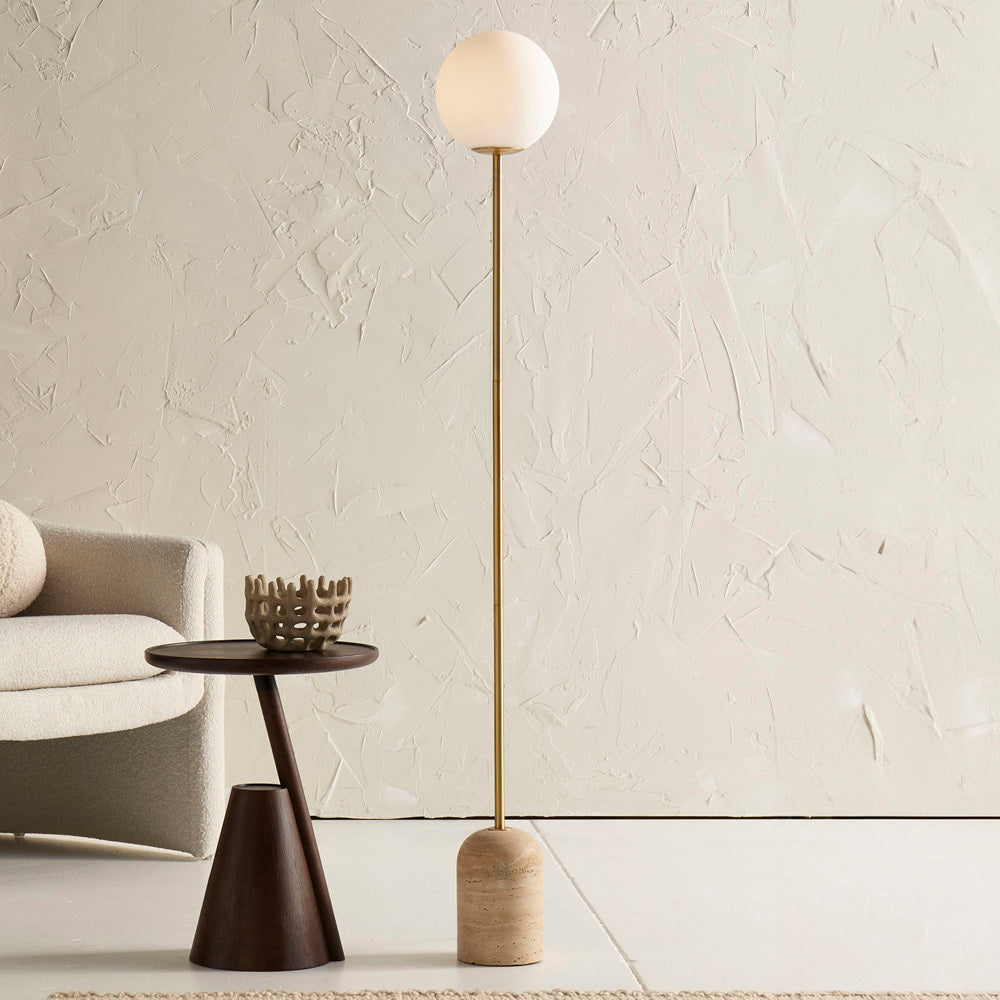 Valoia Lampadaire en Travertin