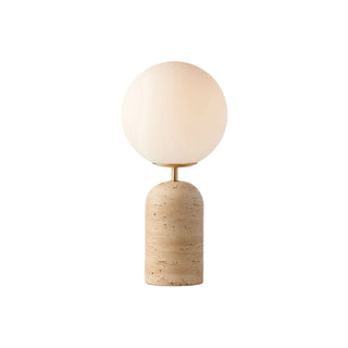 Nuvor Lampe de Table en Travertin Beige