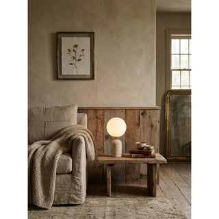 Nuvor Lampe de Table en Travertin Beige