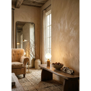 Nuvor Lampe de Table en Travertin Beige