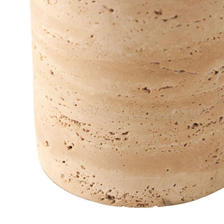Nuvor Lampe de Table en Travertin Beige