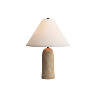 Astere Lampe de Table en Travertin Beige