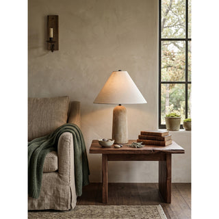 Astere Lampe de Table en Travertin Beige