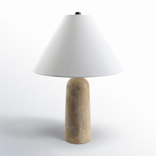 Astere Lampe de Table en Travertin Beige