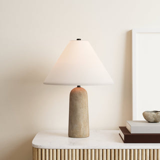 Astere Lampe de Table en Travertin Beige