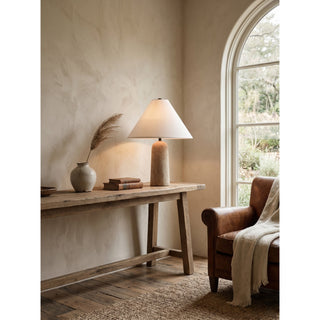 Astere Lampe de Table en Travertin Beige