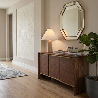 Astere Lampe de Table en Travertin Beige