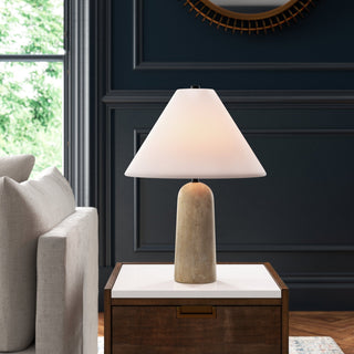 Astere Lampe de Table en Travertin Beige