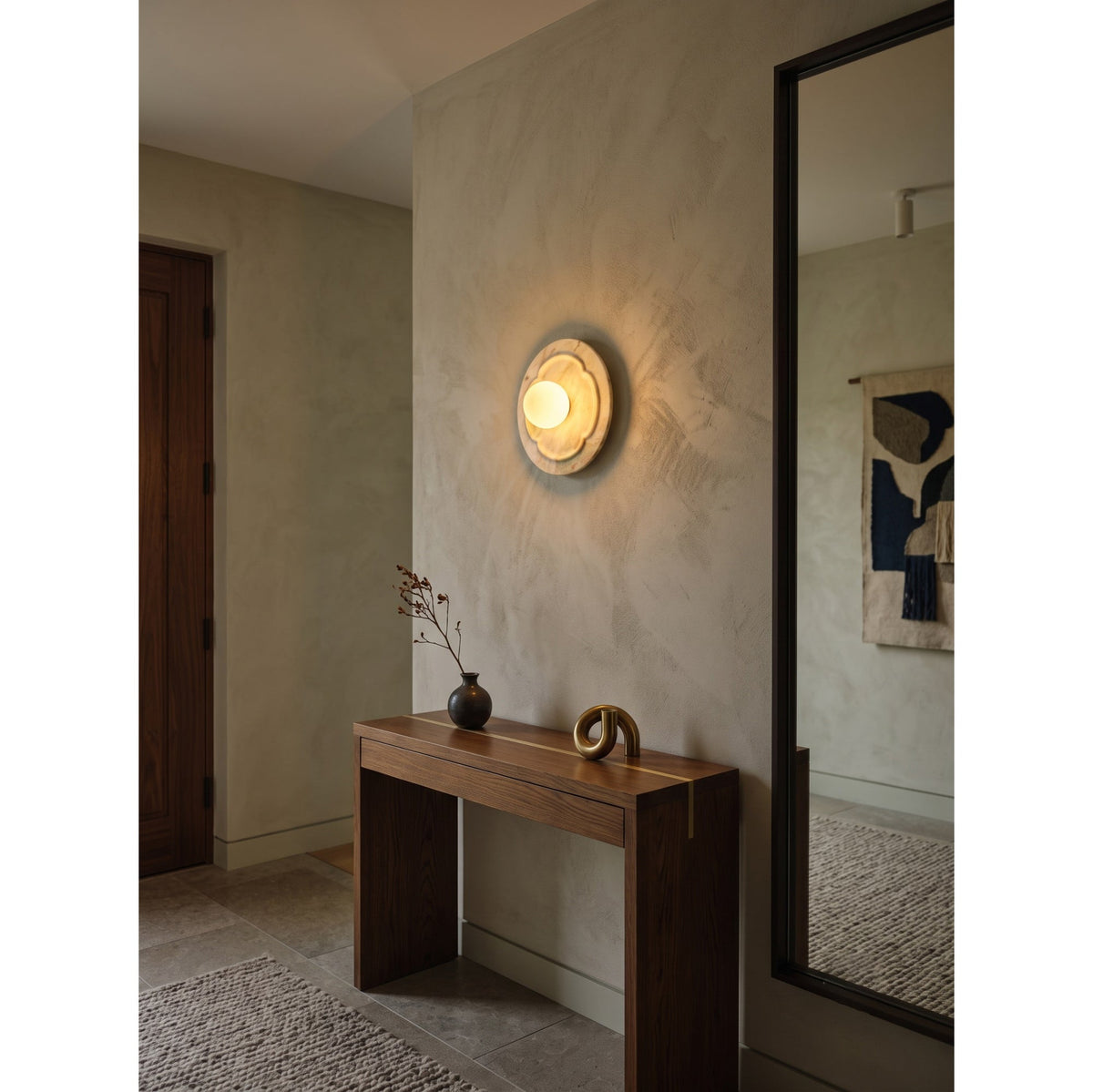 Soroaria Applique murale florale en marbre