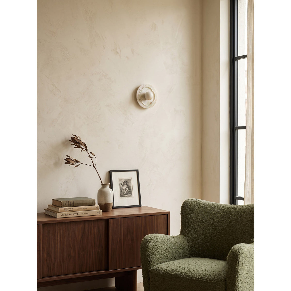 Soroaria Applique murale florale en marbre