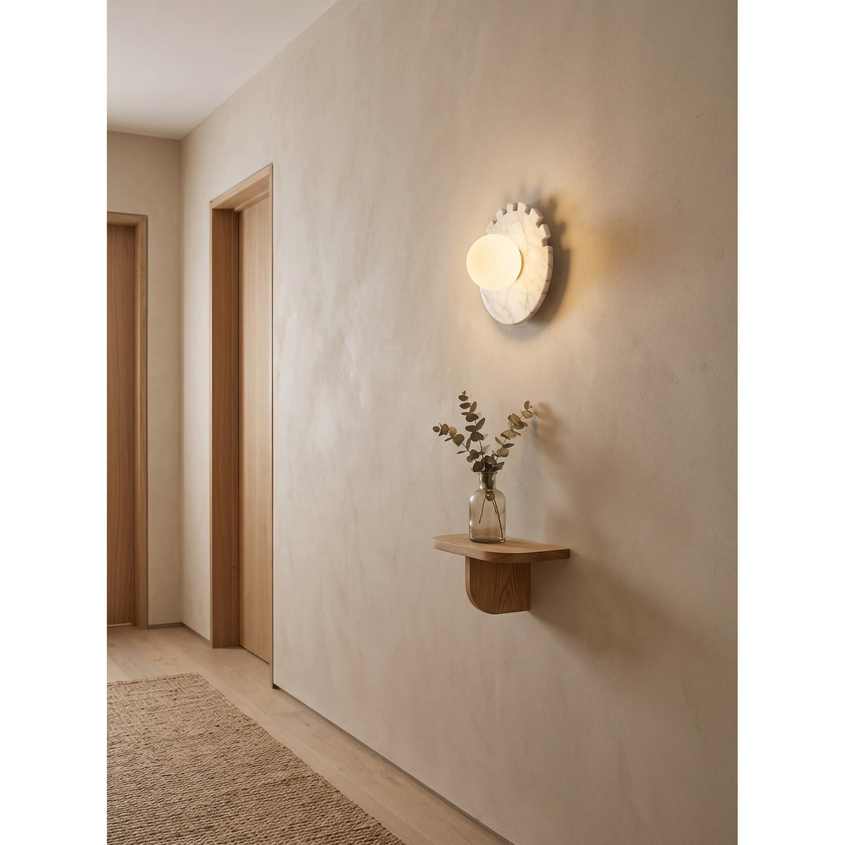 Rivaneria Applique murale en marbre et travertin
