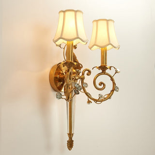 Veliiella Applique murale paon en cristal