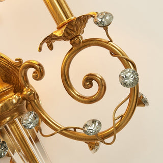 Veliiella Applique murale paon en cristal