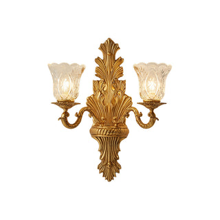 Norisira Applique murale feuilles en cristal