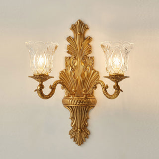 Norisira Applique murale feuilles en cristal