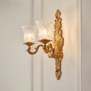 Norisira Applique murale feuilles en cristal