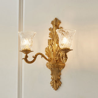 Norisira Applique murale feuilles en cristal