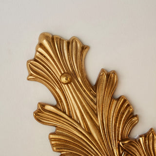 Norisira Applique murale feuilles en cristal