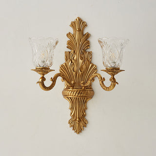 Norisira Applique murale feuilles en cristal