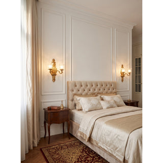 Norisira Applique murale feuilles en cristal