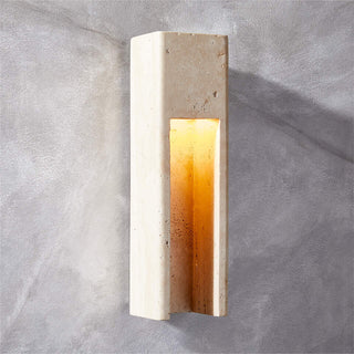 Graziano Applique Murale en Travertin Beige