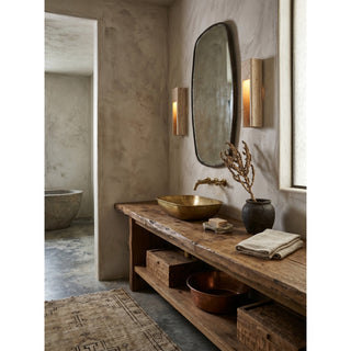 Graziano Applique Murale en Travertin Beige