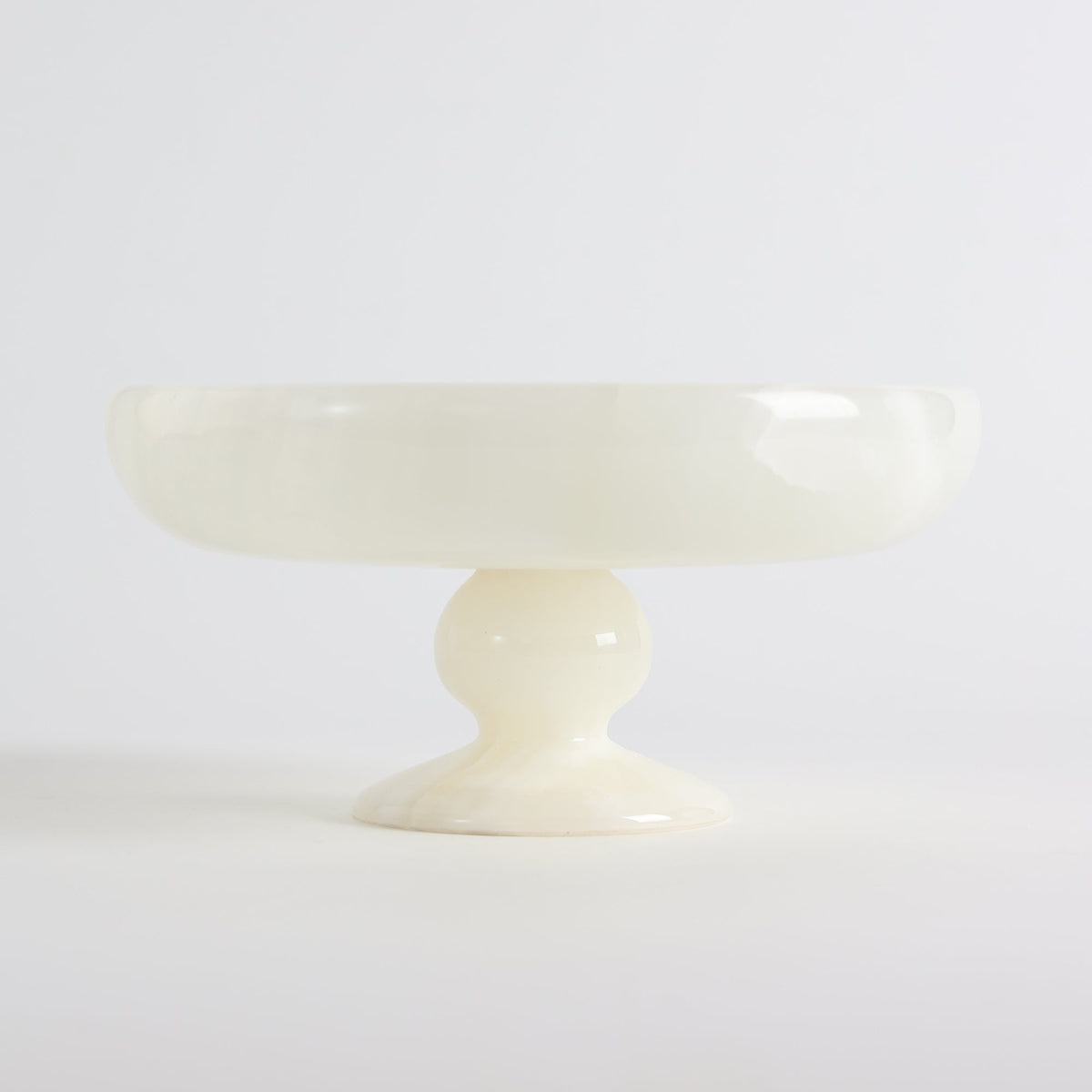 Henswick Coupe Sur Piédouche En Onyx Blanc