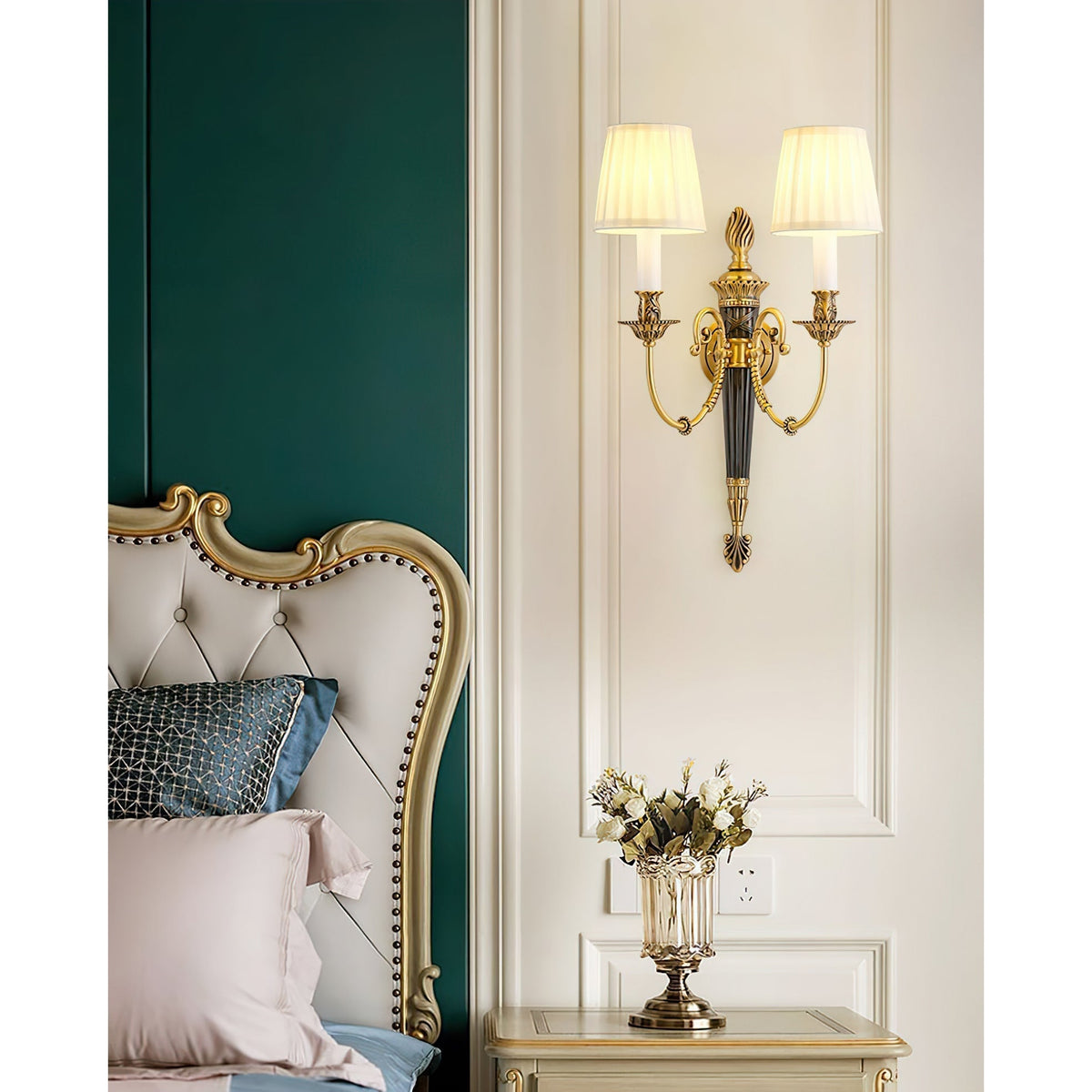 Victoria Applique murale double en tissu