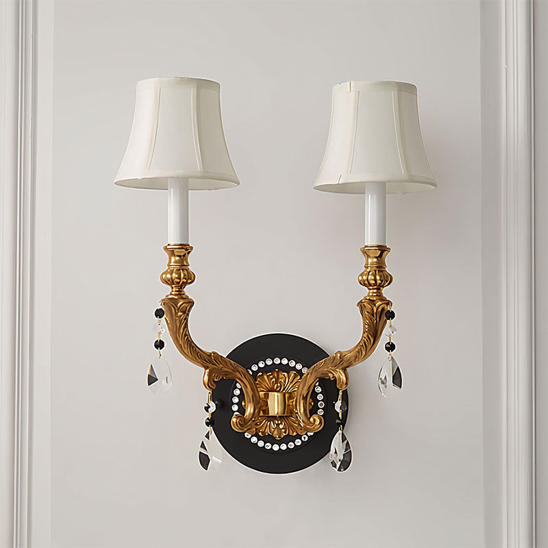 Soririra Applique murale en cristal et tissu