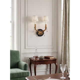 Soririra Applique murale en cristal et tissu