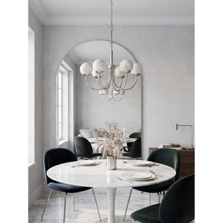 Lumoaine Lustre à globes en albâtre