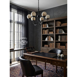 Lumoaine Lustre à globes en albâtre