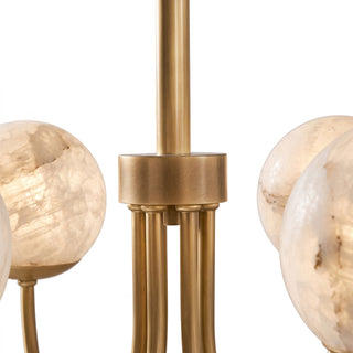Lumoaine Lustre à globes en albâtre