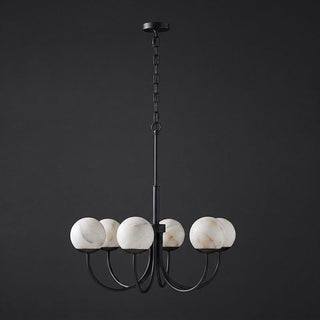 Lumoaine Lustre à globes en albâtre