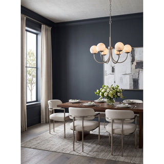Lumoaine Lustre à globes en albâtre